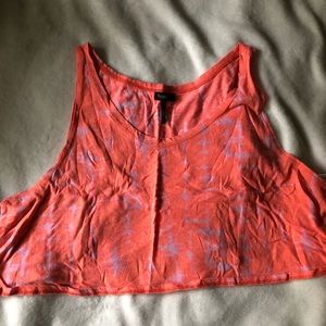 pink and purple work out top